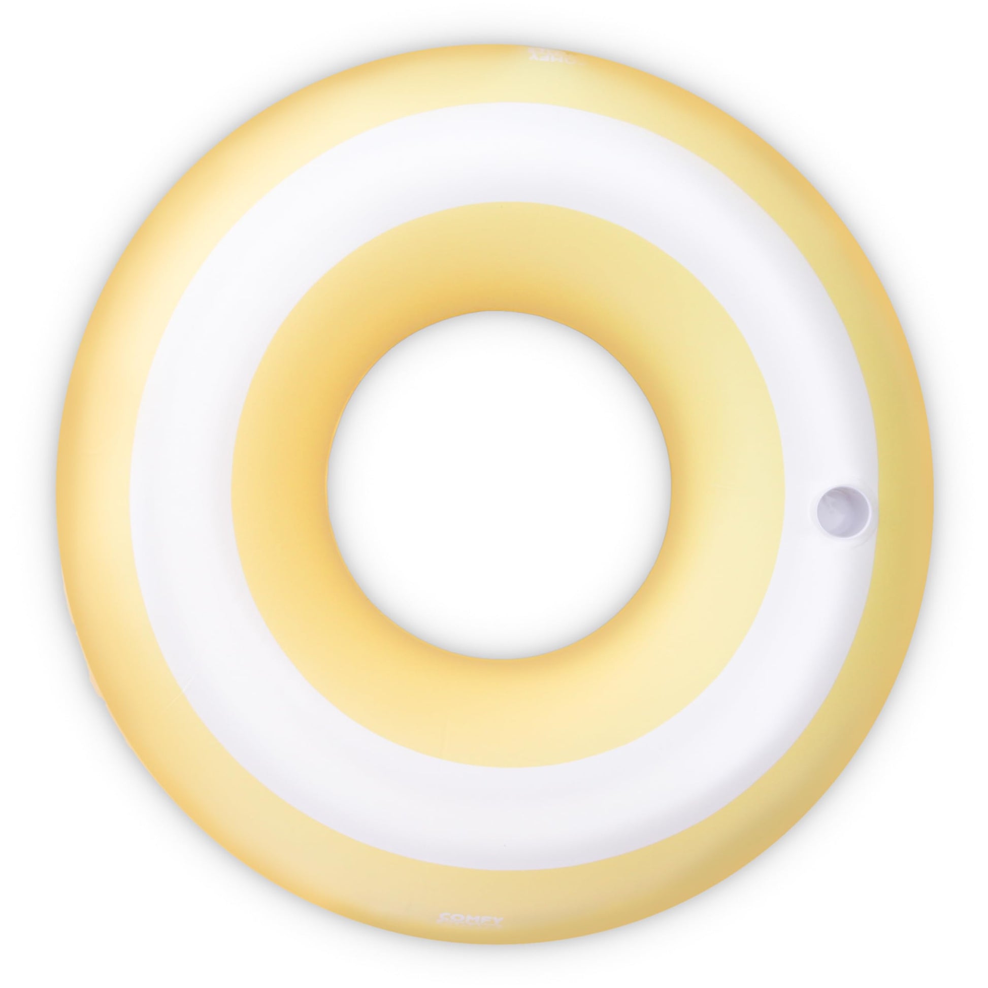 2 Pack of Giant Inflatable Yellow Stripe Tube Floats