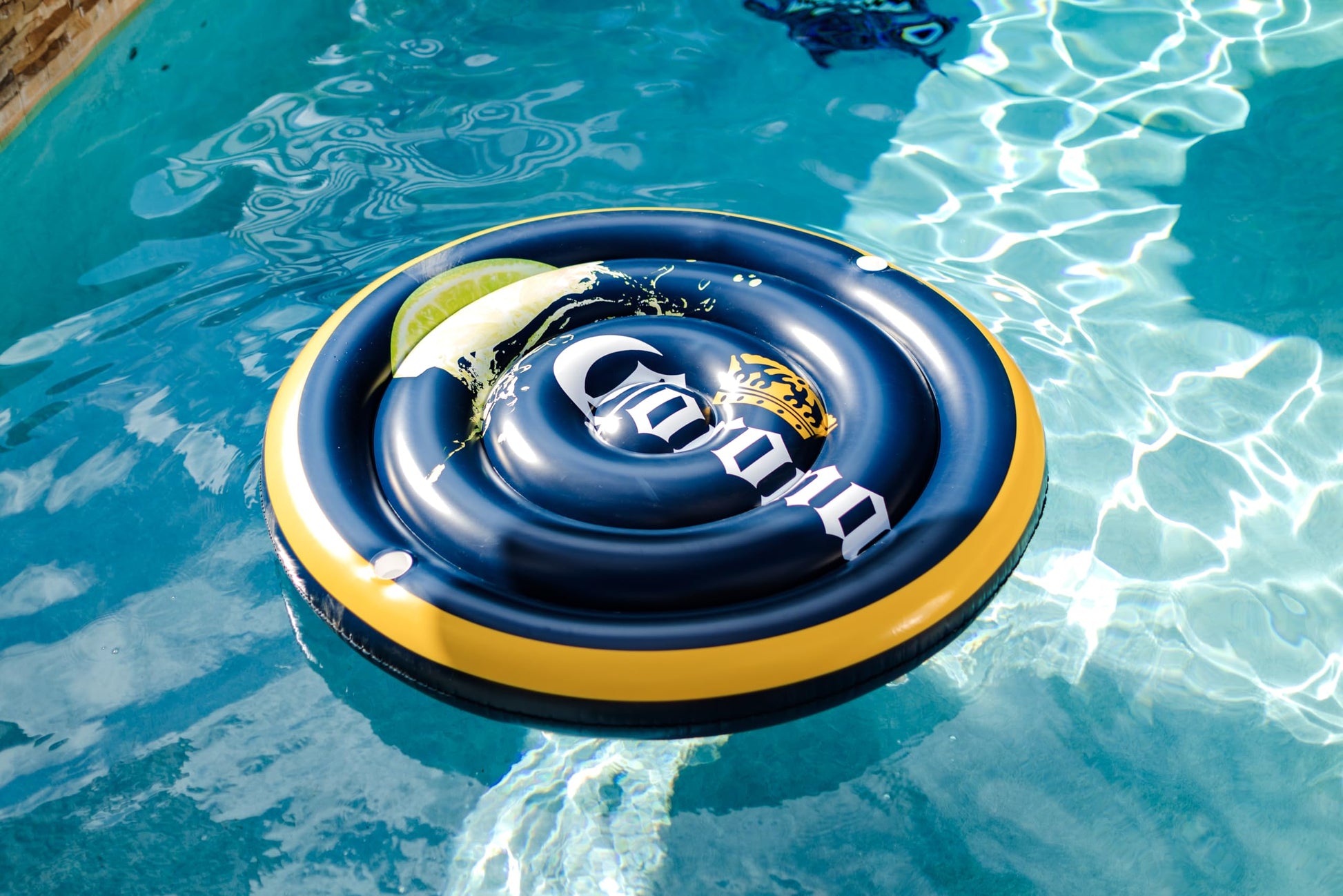 Corona Lime Round Pool Float