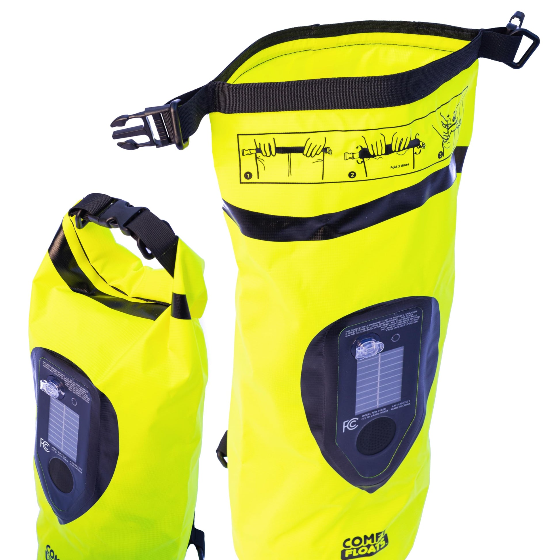 Waterproof Dry Bag with Solar Bluetooth Speaker