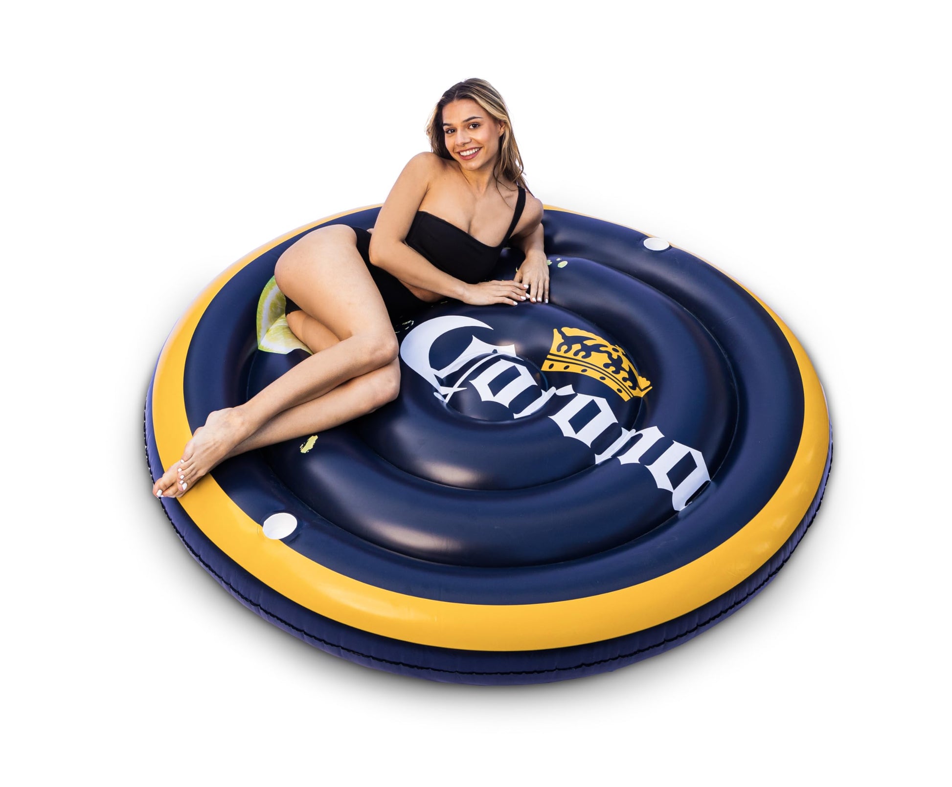 Corona Lime Round Pool Float