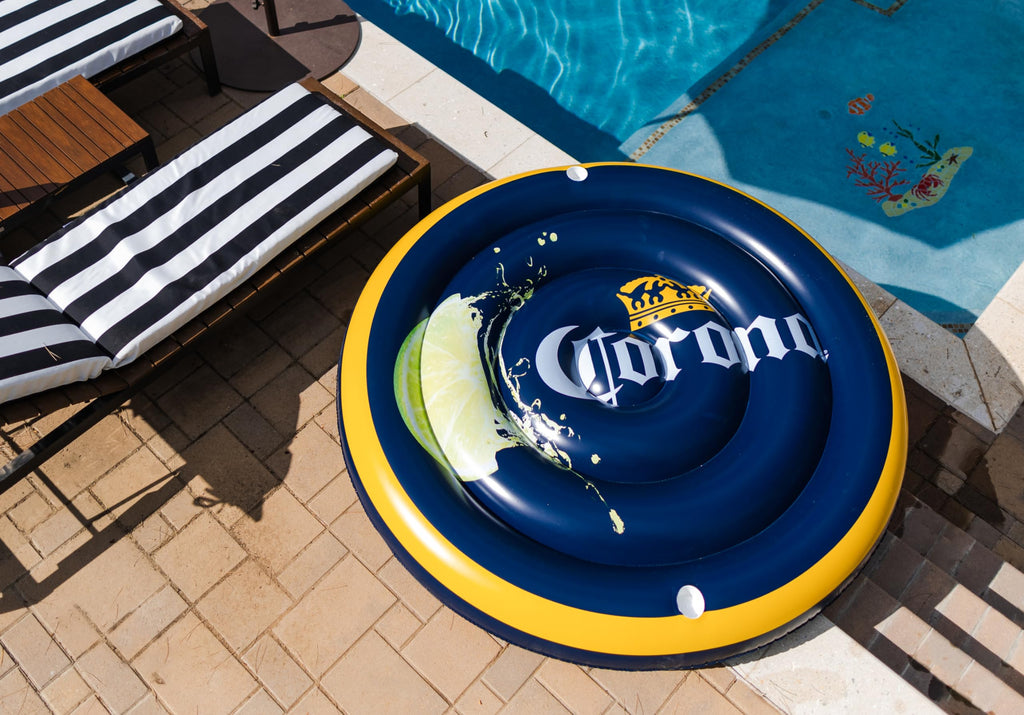 Corona Lime Round Pool Float