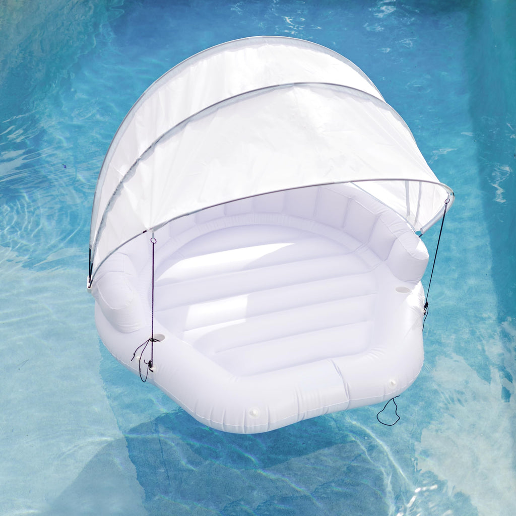 Inflatable Cabana - 2 Person Pool Float with Sun Shade