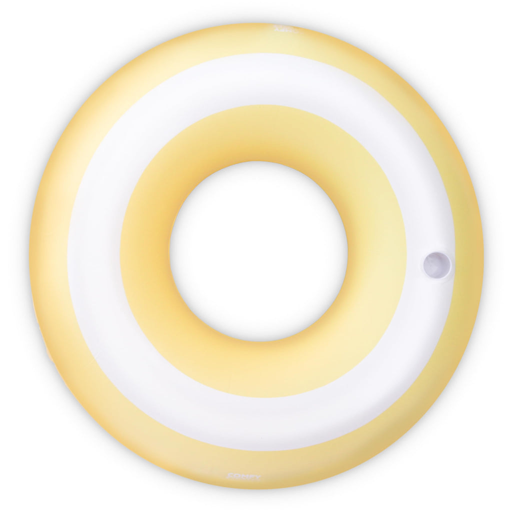 2 Pack of Giant Inflatable Yellow Stripe Tube Floats