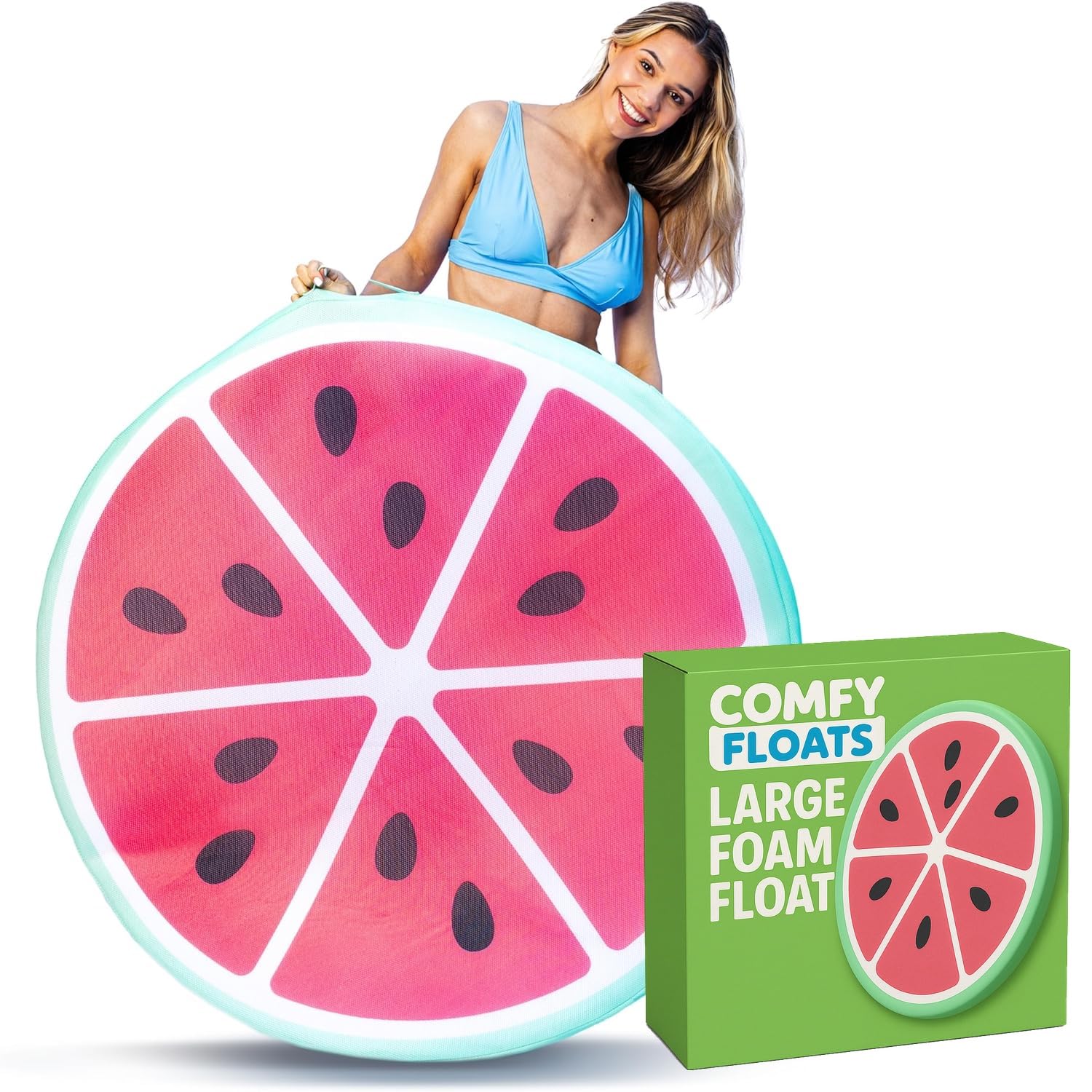 Sun Disc Watermelon Foam Pool Lounger